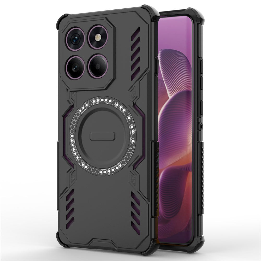 Coque MagSafe pour Motorola Edge 60 Pro, Techsuit, ArmorMag, Noire