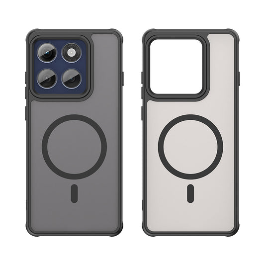 MagSafe-hoes voor Motorola Edge 60 Pro, Techsuit, HaloFrost II (Grote Lensopening), Zwart