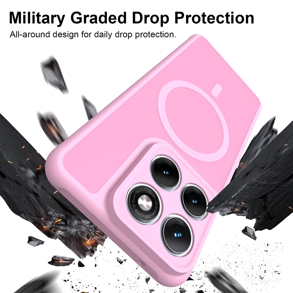 MagSafe-hoes voor Motorola Edge 70 Fusion, Techsuit, HaloFrost II, Roze
