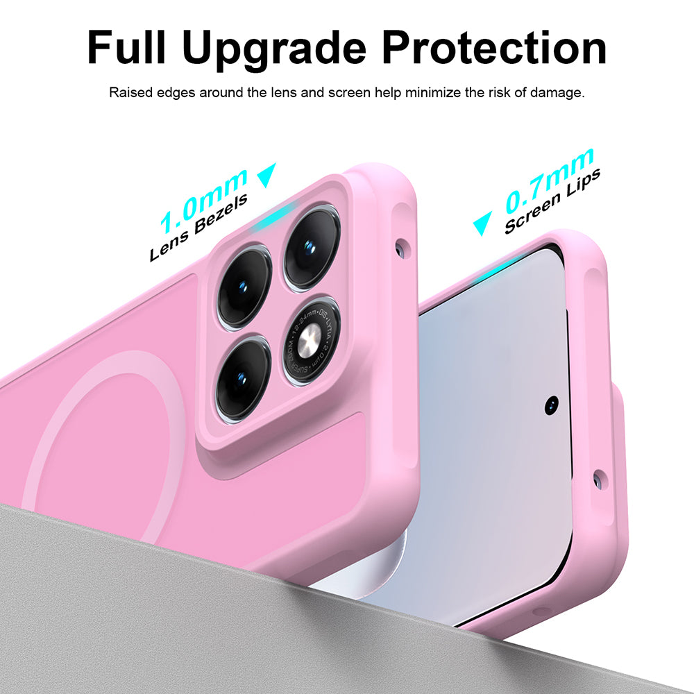 MagSafe-hoes voor Motorola Edge 70 Fusion, Techsuit, HaloFrost II, Roze