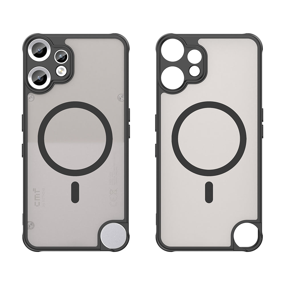 Coque MagSafe pour Nothing CMF Phone 2 Pro, Techsuit, HaloFrost II, Noire