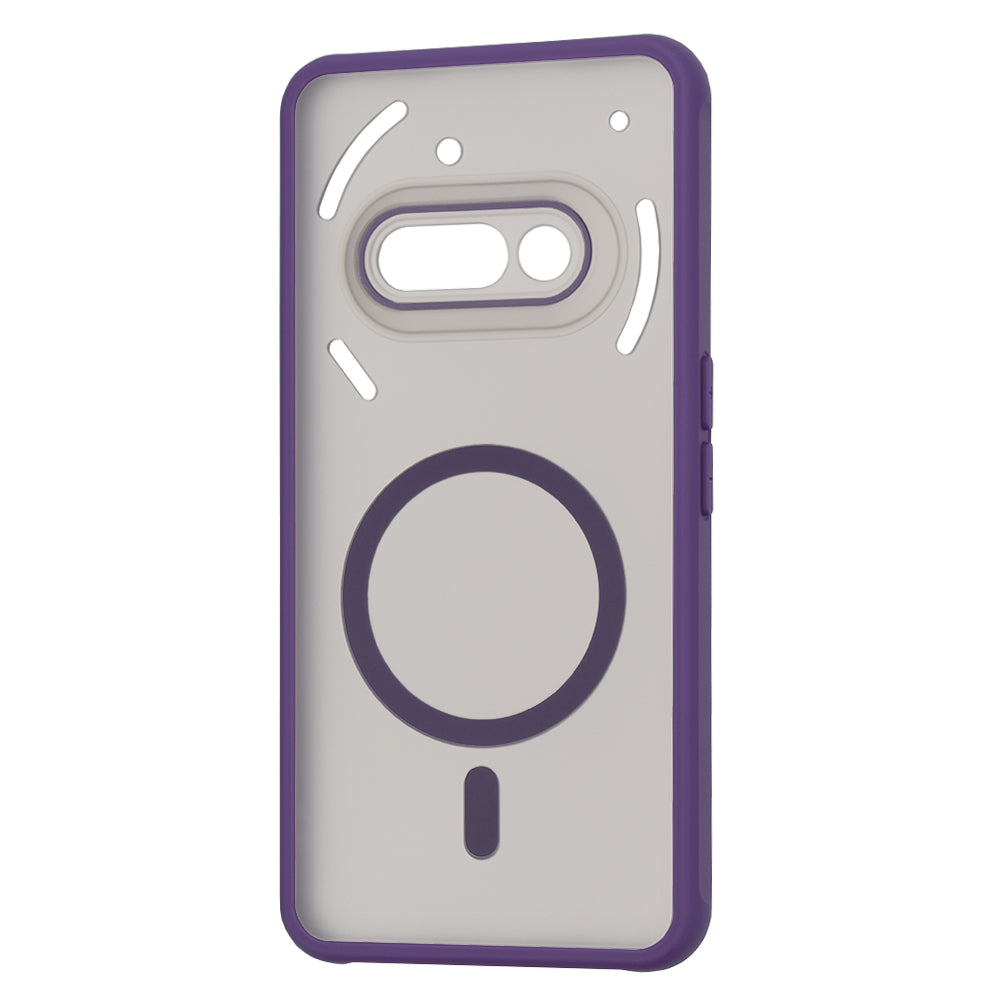 Coque MagSafe pour Nothing Phone (3a), Techsuit, HaloFrost, Violet Foncé