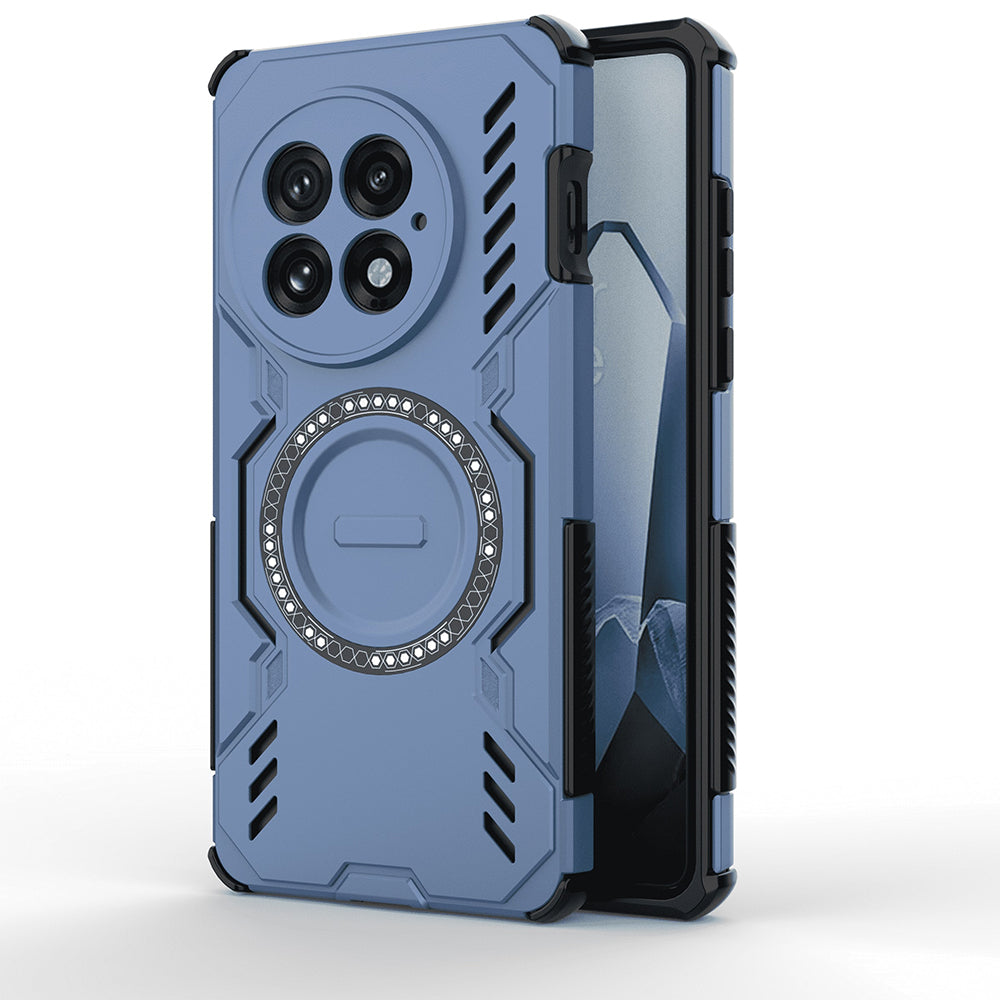 Coque MagSafe pour OnePlus 13, Techsuit, ArmorMag, Bleue