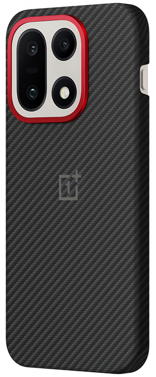 Hoes voor OnePlus 15, Aramid Fiber Magnetic, Zwart 5431102021