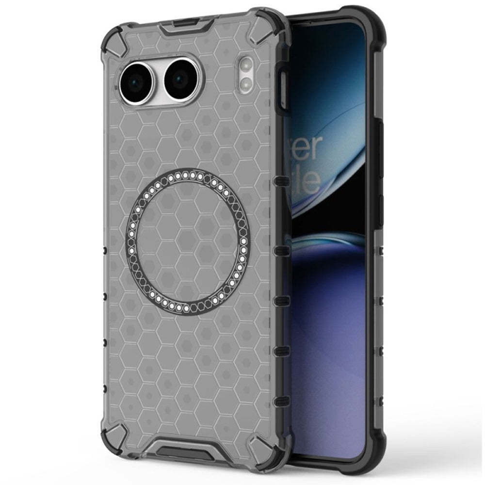 Coque MagSafe pour OnePlus Nord 4, Techsuit, HoneyComb Shield, Noire