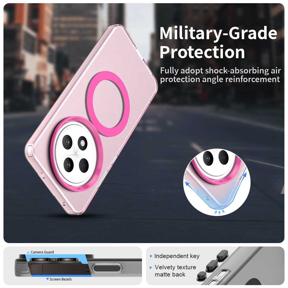Coque MagSafe pour Oppo A3 4G / A3 5G, Techsuit, CandyCase, Rose