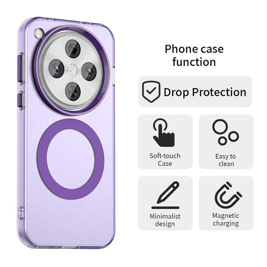 Coque MagSafe pour Oppo Find X8 Pro, Techsuit, CandyCase, Violet