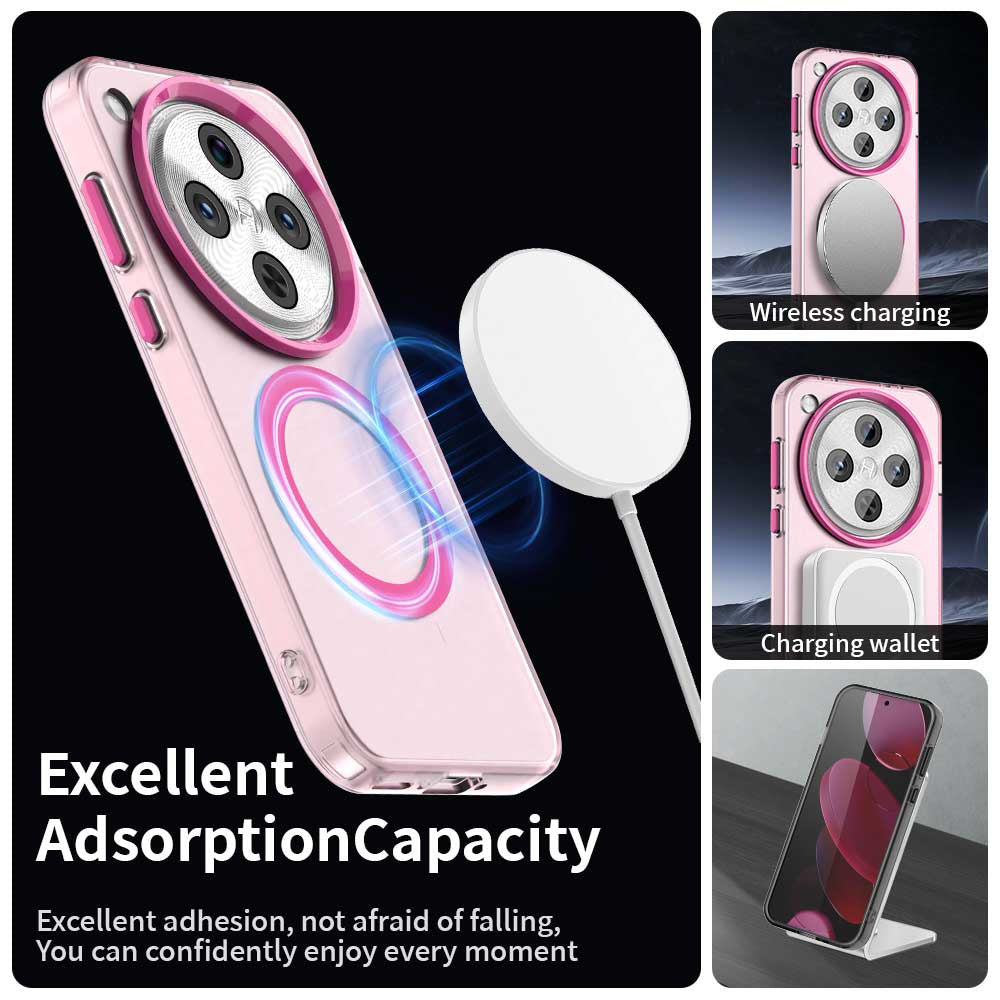Coque MagSafe pour Oppo Find X8 Pro, Techsuit, CandyCase, Rose