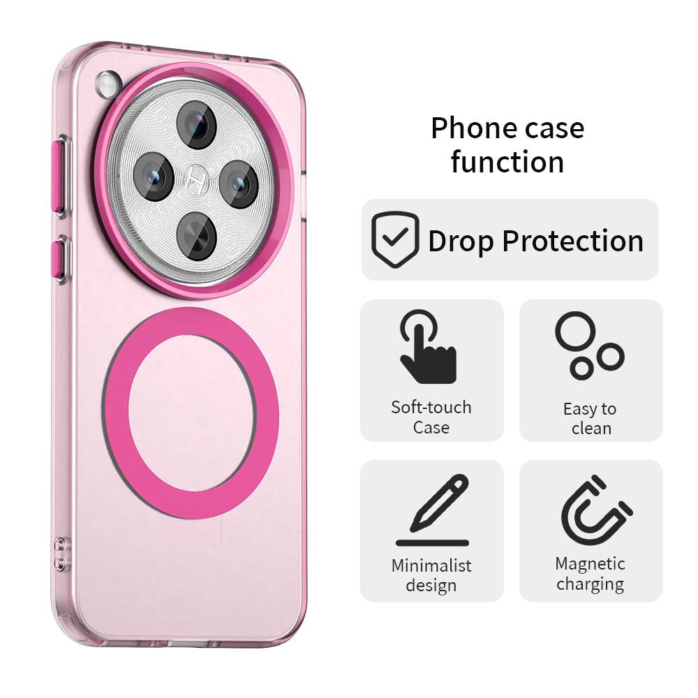 Coque MagSafe pour Oppo Find X8 Pro, Techsuit, CandyCase, Rose