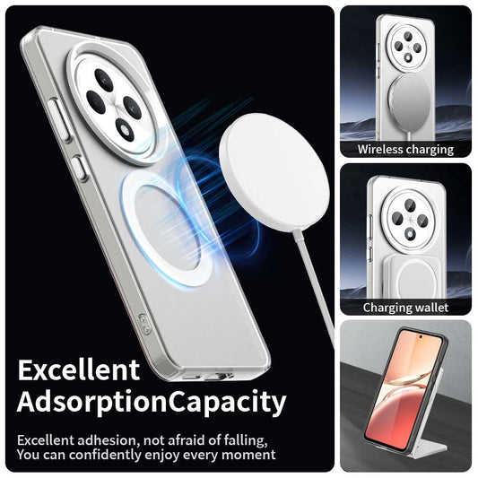 MagSafe-hoesje voor Oppo Reno12 FS 5G / Reno12 FS 4G / Reno12 F 4G / Reno12 F, Techsuit, CandyCase, Wit