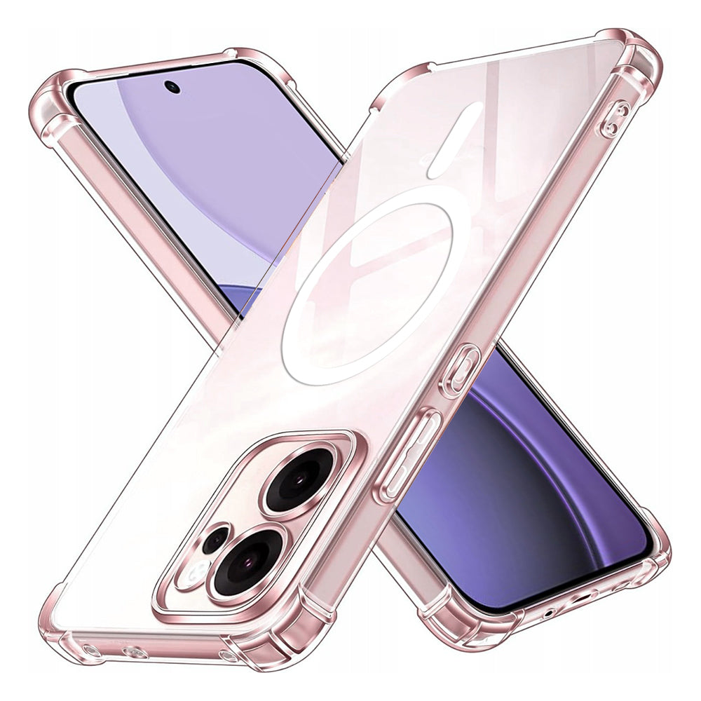 MagSafe Hülle für Oppo Reno14 FS 5G / Reno14 F, Techsuit, Stoßfest, Transparent