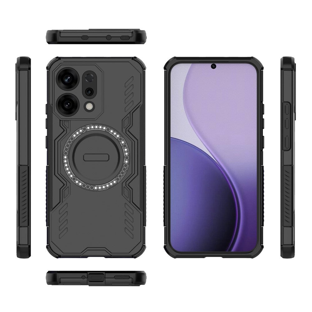 Coque MagSafe pour Oppo Reno14, Techsuit, ArmorMag, Noire