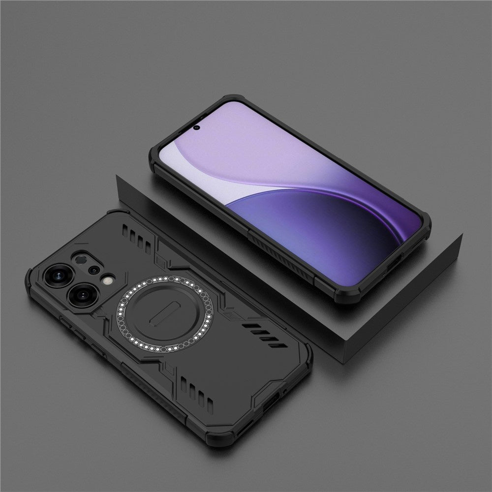 Coque MagSafe pour Oppo Reno14, Techsuit, ArmorMag, Noire
