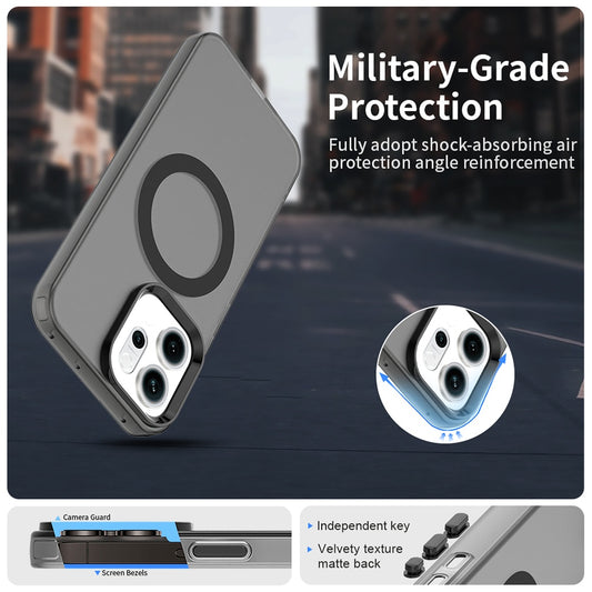 Housse MagSafe pour Oppo Reno14, Techsuit, CandyCase, Noire