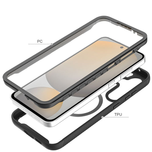 Tasche MagSafe für Samsung Galaxy S24 FE S721, Tech-Protect, Defence360, Schwarz