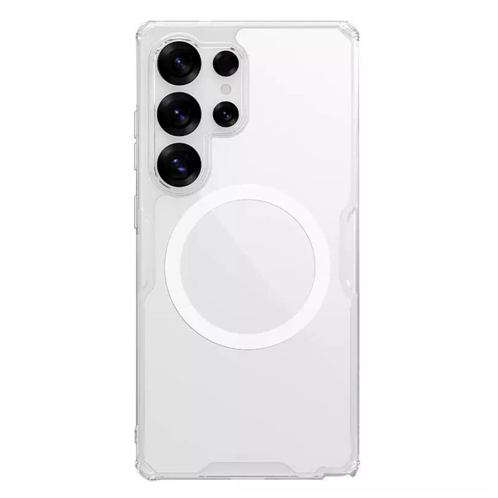 Coque MagSafe pour Samsung Galaxy S25 Ultra S938, Nillkin, Nature Pro, Transparente