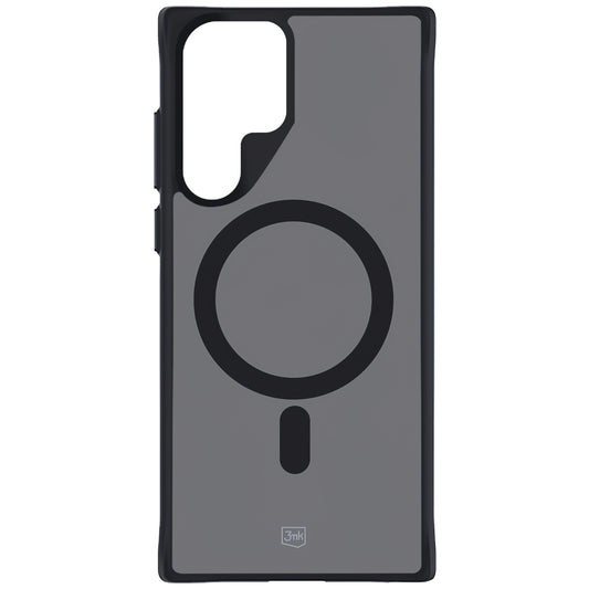 MagSafe hoesje voor Samsung Galaxy S22 Ultra 5G S908, 3MK, Rook MagCase, Zwart