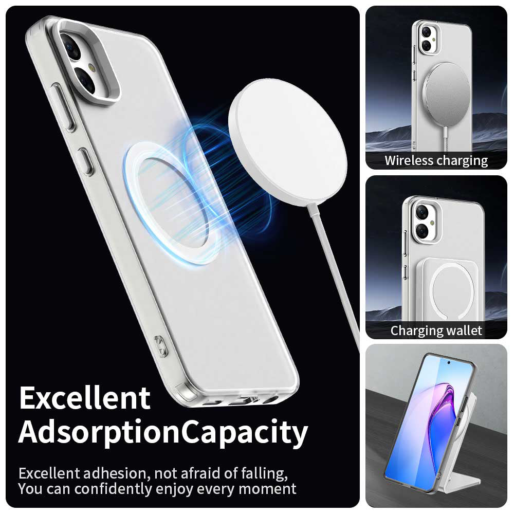 Coque MagSafe pour Samsung Galaxy A05 A055, Techsuit, CandyCase, Blanche