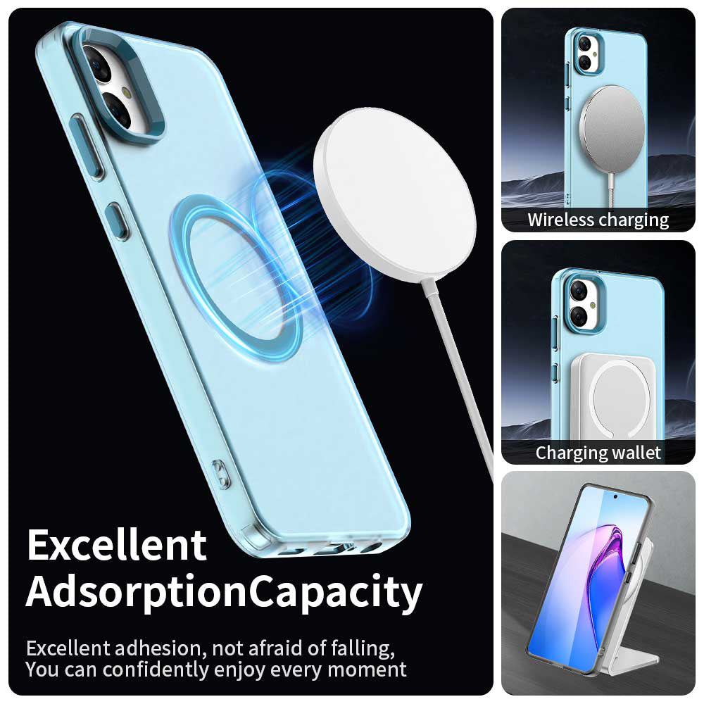 Coque MagSafe pour Samsung Galaxy A05 A055, Techsuit, CandyCase, Bleue