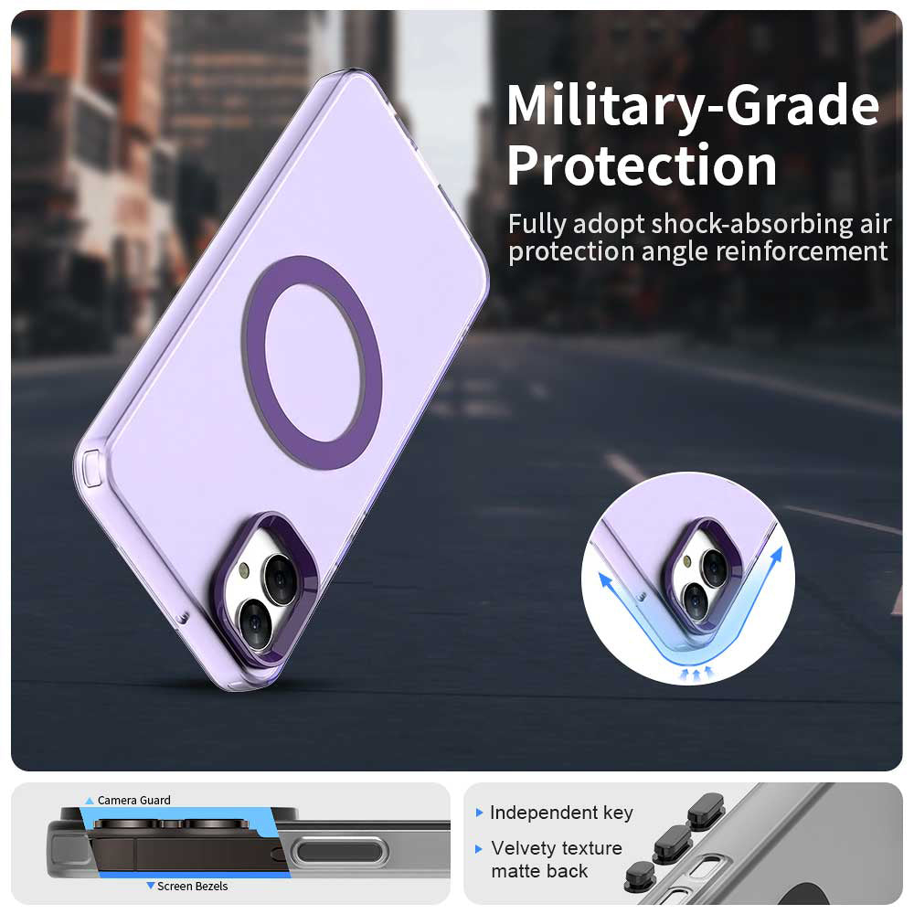 Coque MagSafe pour Samsung Galaxy A05 A055, Techsuit, CandyCase, Violet
