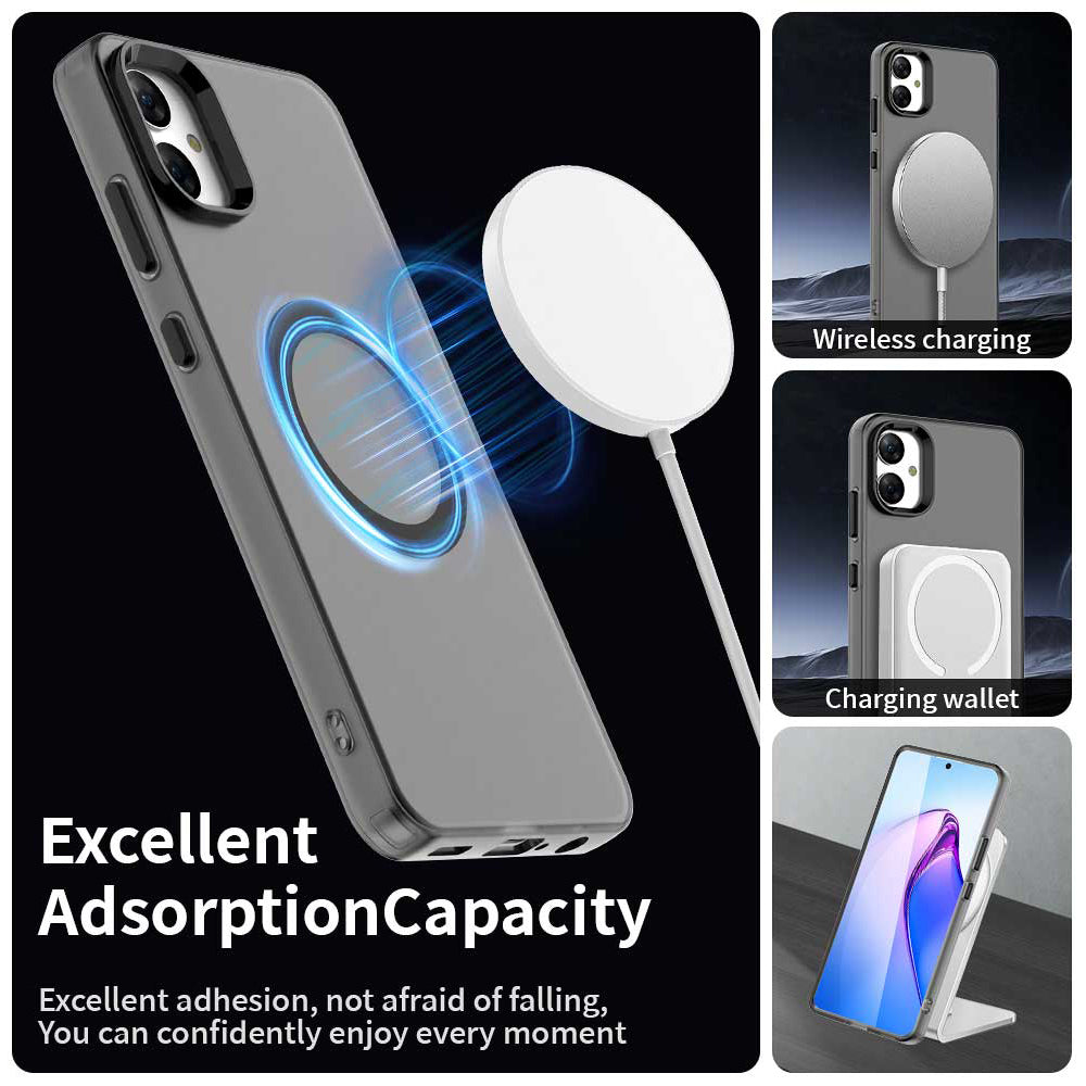 Coque MagSafe pour Samsung Galaxy A05 A055, Techsuit, CandyCase, Noire