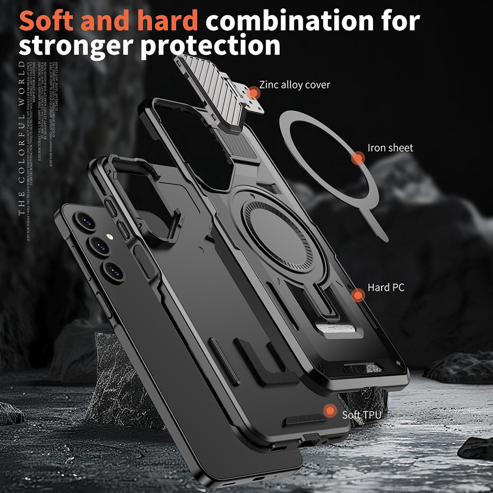 Coque MagSafe pour Samsung Galaxy A05s A057, Techsuit, CamVault, Noire