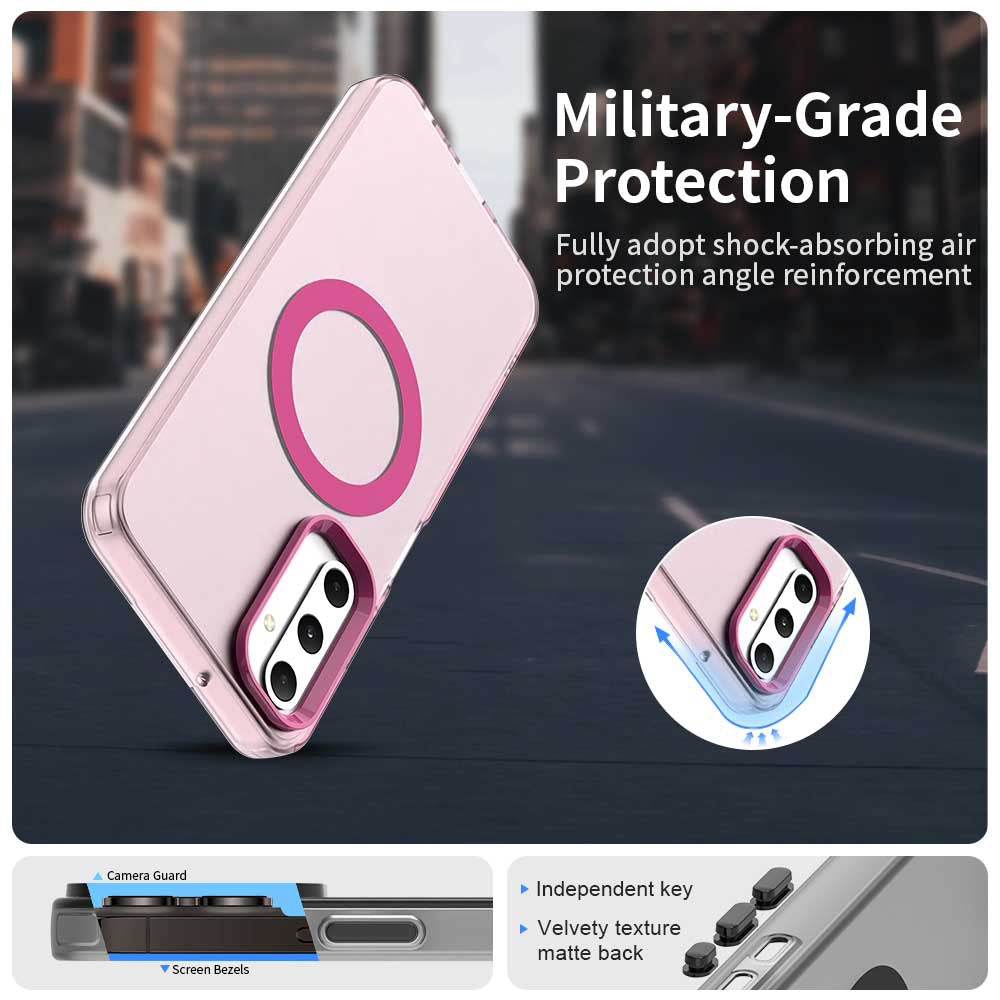 Coque MagSafe pour Samsung Galaxy A05s A057, Techsuit, CandyCase, Rose