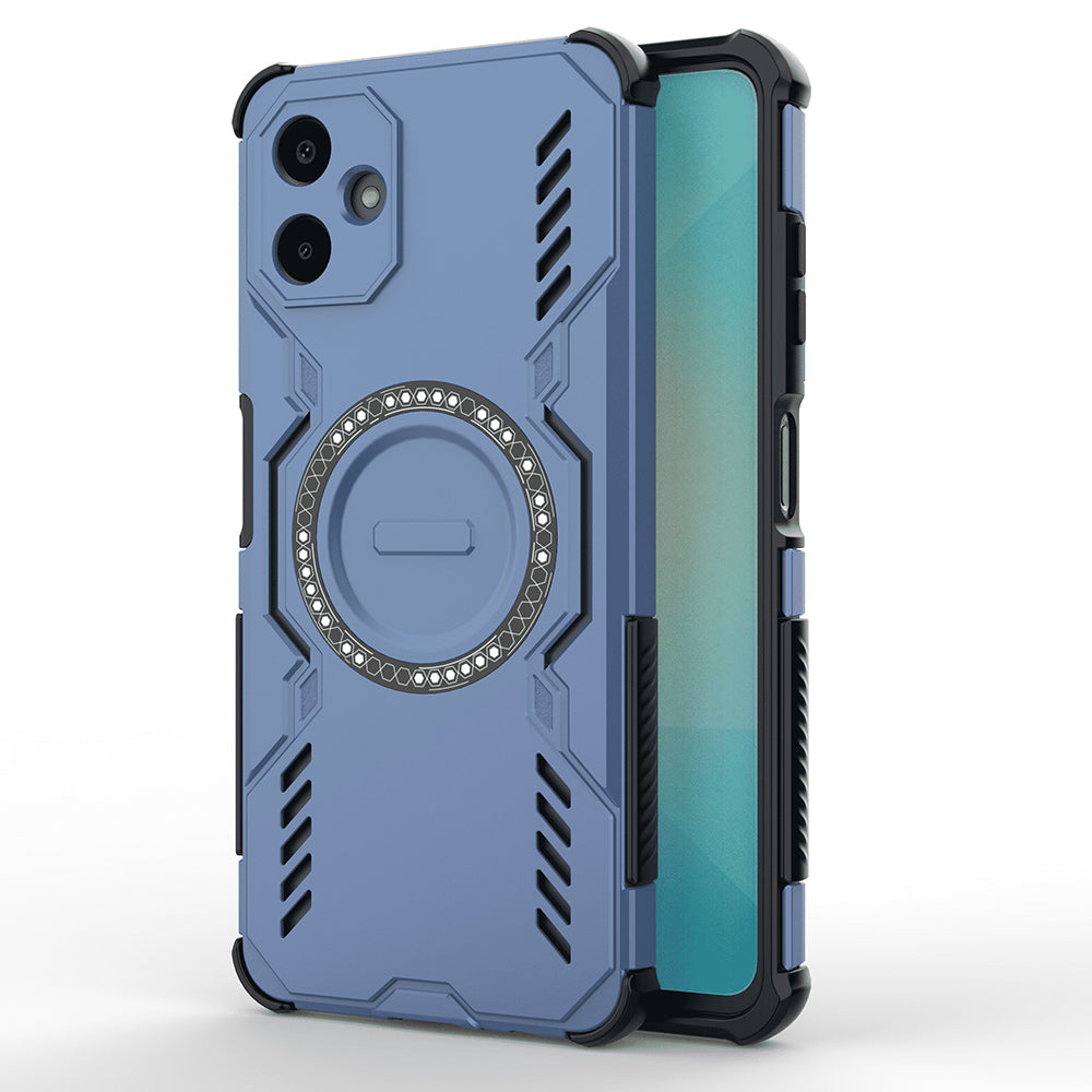 Coque MagSafe pour Samsung Galaxy A06 A065, Techsuit, ArmorMag, Bleue