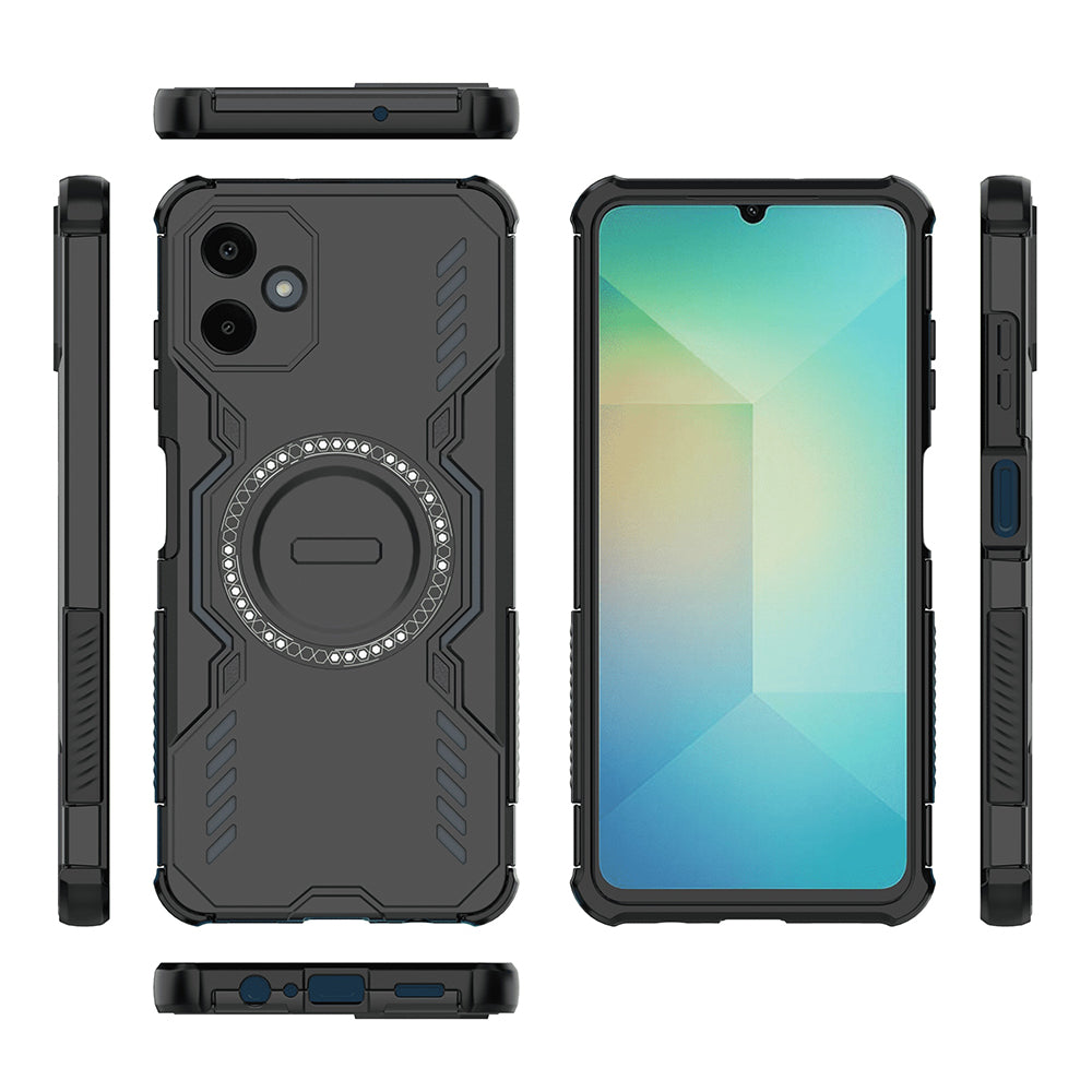 Coque MagSafe pour Samsung Galaxy A06 A065, Techsuit, ArmorMag, Noire