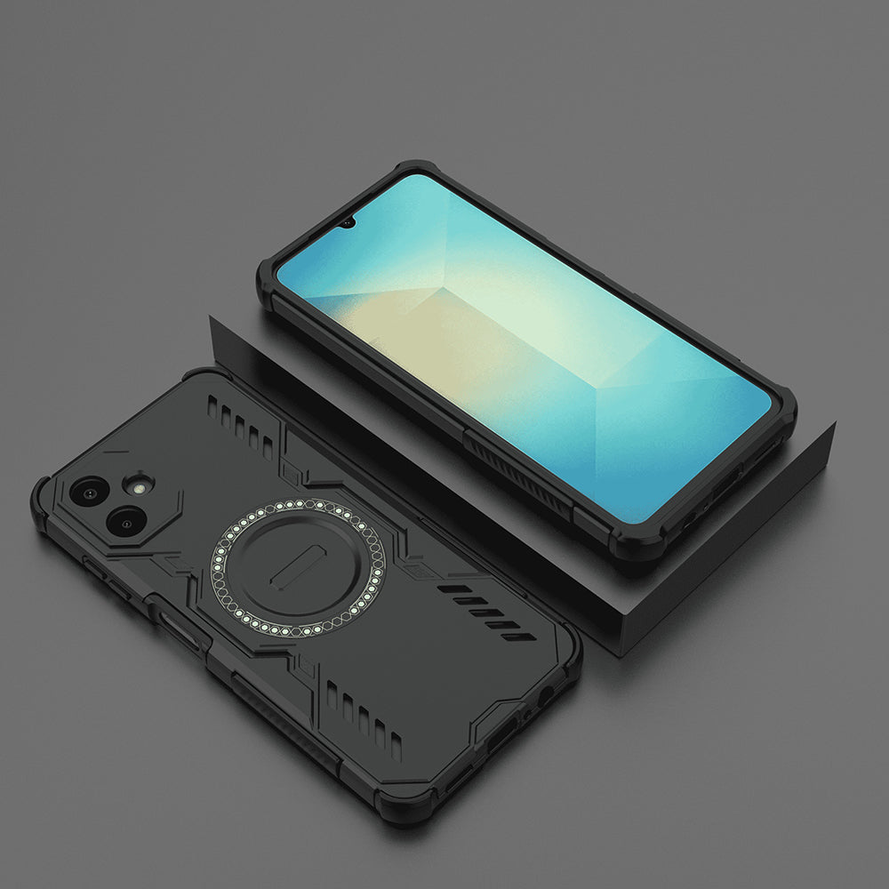 Coque MagSafe pour Samsung Galaxy A06 A065, Techsuit, ArmorMag, Noire