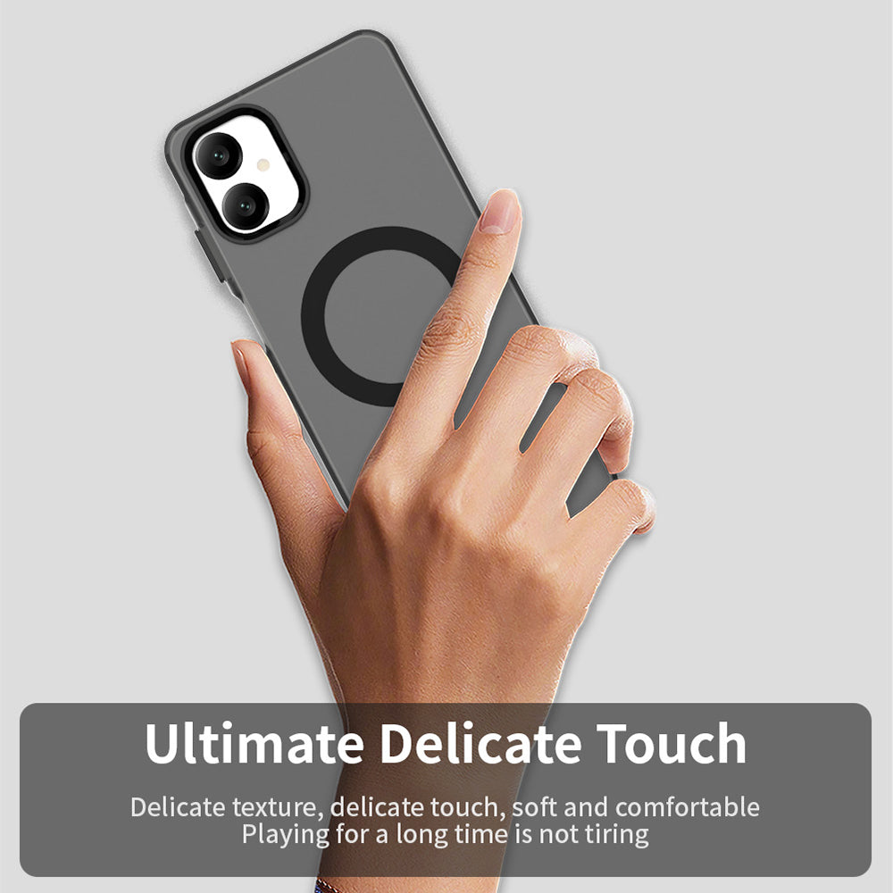 Coque MagSafe pour Samsung Galaxy A06 A065, Techsuit, CandyCase, Noire