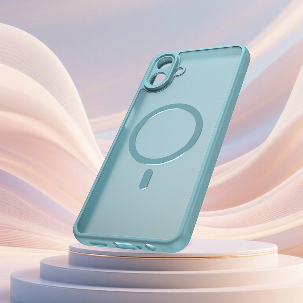 MagSafe Hülle für Samsung Galaxy A07 4G A075, Techsuit, HaloFrost II, Hellgrün