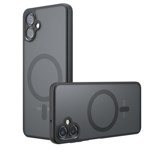 MagSafe hoes voor Samsung Galaxy A07 4G A075, Techsuit, PureFrost, Satijnzwart