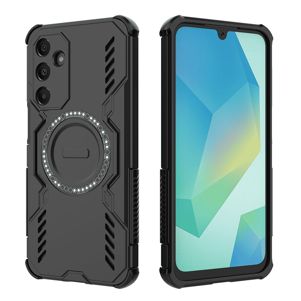 Coque MagSafe pour Samsung Galaxy A16 5G A166 / A16 4G A165, Techsuit, ArmorMag, Noire