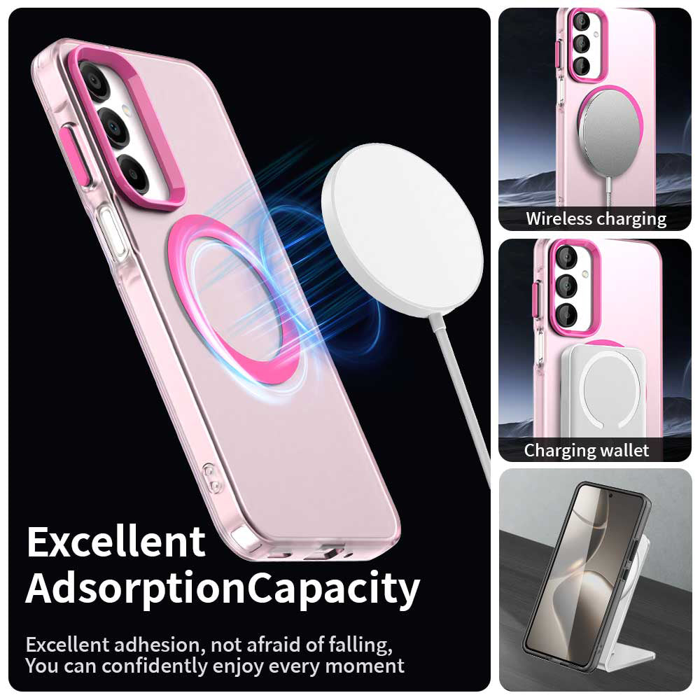 Coque MagSafe pour Samsung Galaxy A16 5G A166 / A16 4G A165, Techsuit, CandyCase, Rose