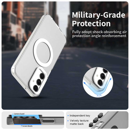 MagSafe-hoesje voor Samsung Galaxy A25 A256, Techsuit, CandyCase, Wit