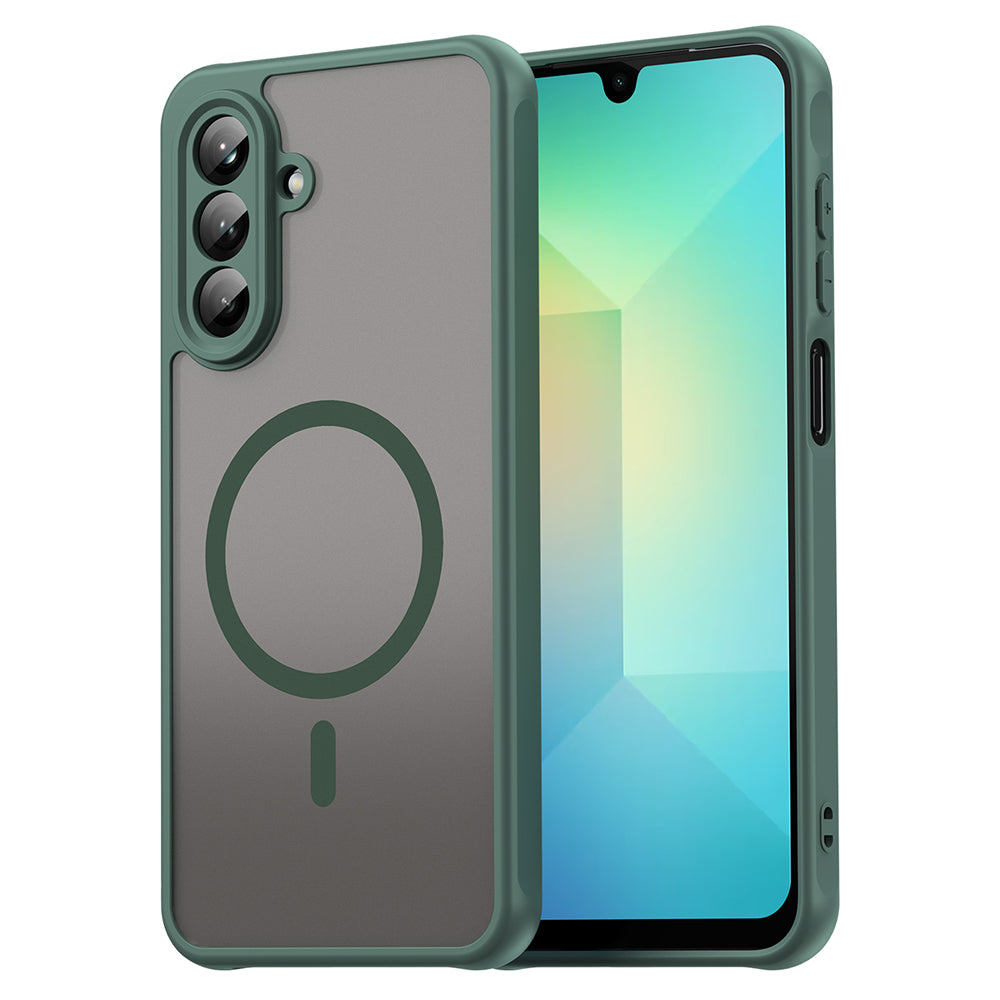 Coque MagSafe pour Samsung Galaxy A26 A266, Techsuit, HaloFrost II, Vert