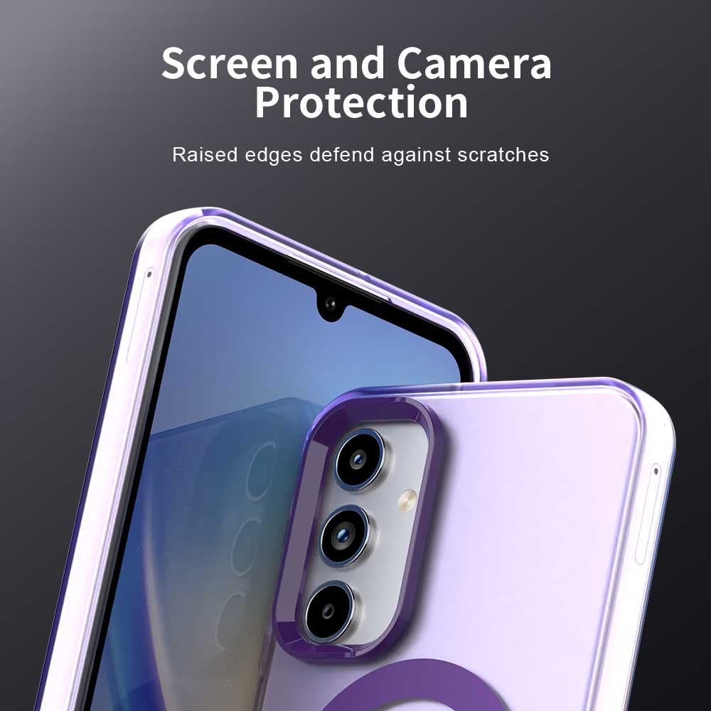 Coque MagSafe pour Samsung Galaxy A35 5G A356, Techsuit, CandyCase, Violet