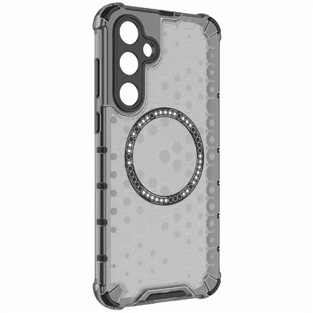 Coque MagSafe pour Samsung Galaxy A35 5G A356, Techsuit, HoneyComb Shield, Noire