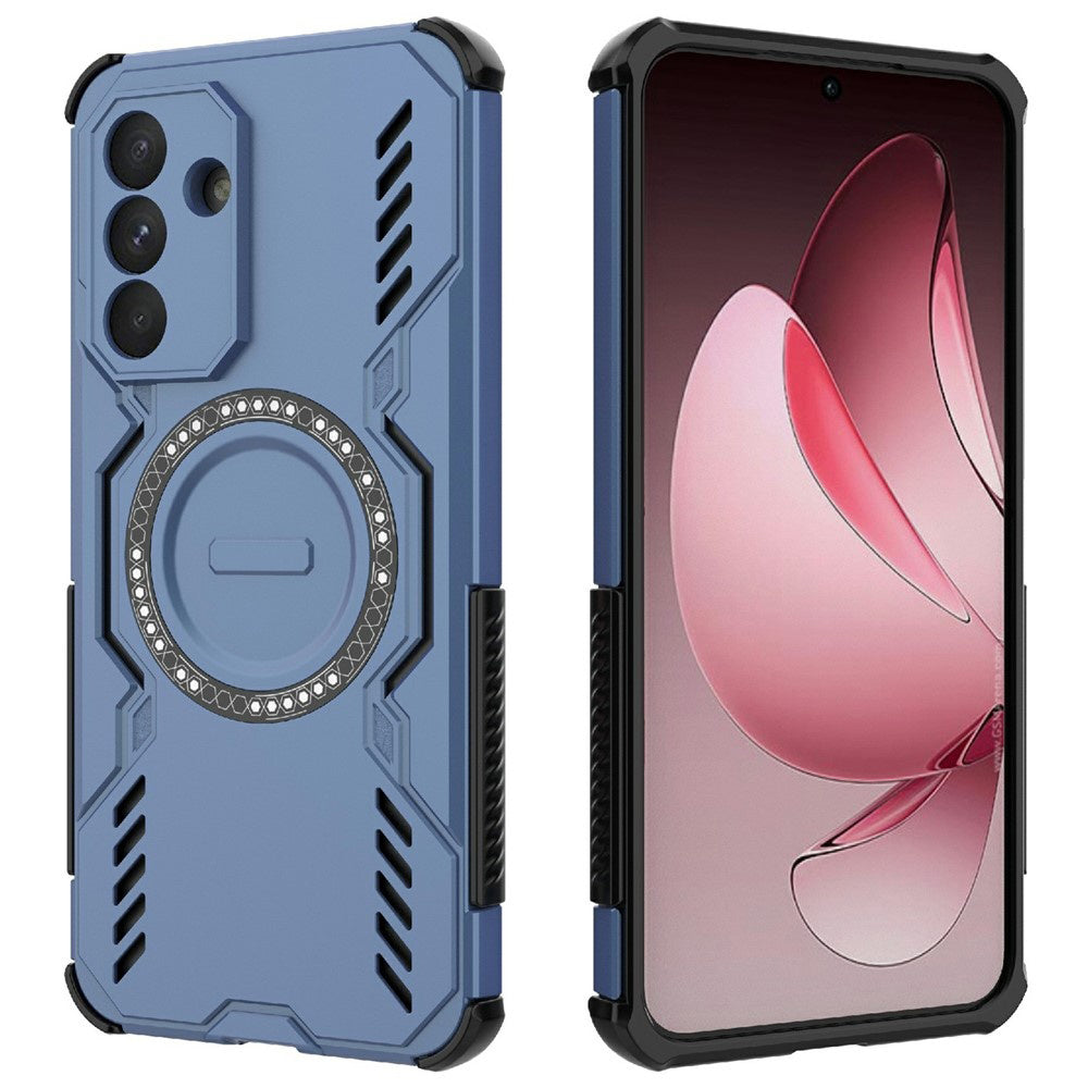 Coque MagSafe pour Samsung Galaxy A36 A366, Techsuit, ArmorMag, Bleue