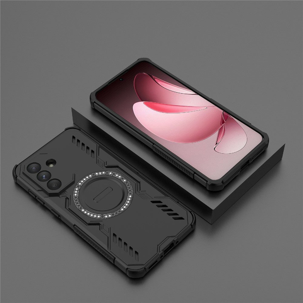 Coque MagSafe pour Samsung Galaxy A36 A366, Techsuit, ArmorMag, Noire