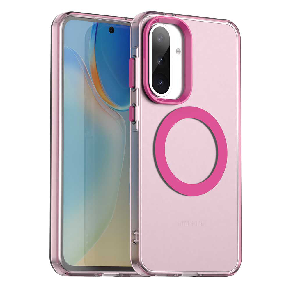 Coque MagSafe pour Samsung Galaxy A36 A366, Techsuit, CandyCase, Rose