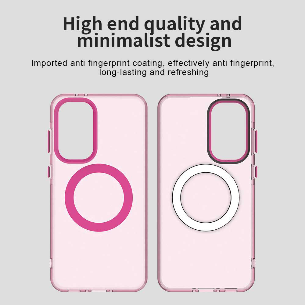 Coque MagSafe pour Samsung Galaxy A36 A366, Techsuit, CandyCase, Rose