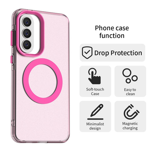 MagSafe Hülle für Samsung Galaxy A37 5G, Techsuit, CandyCase, Rosa