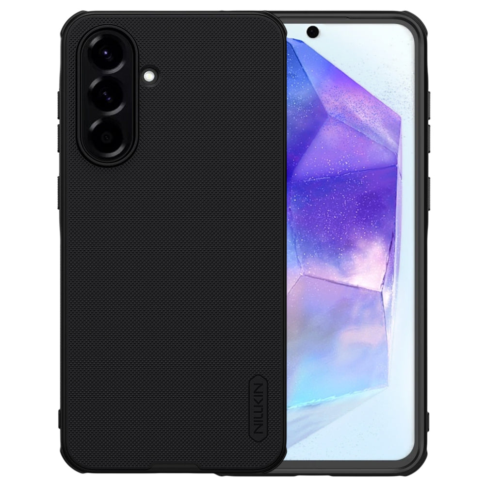 Coque MagSafe pour Samsung Galaxy A56 A566, Nillkin, Super Shield Pro, Noir Satiné
