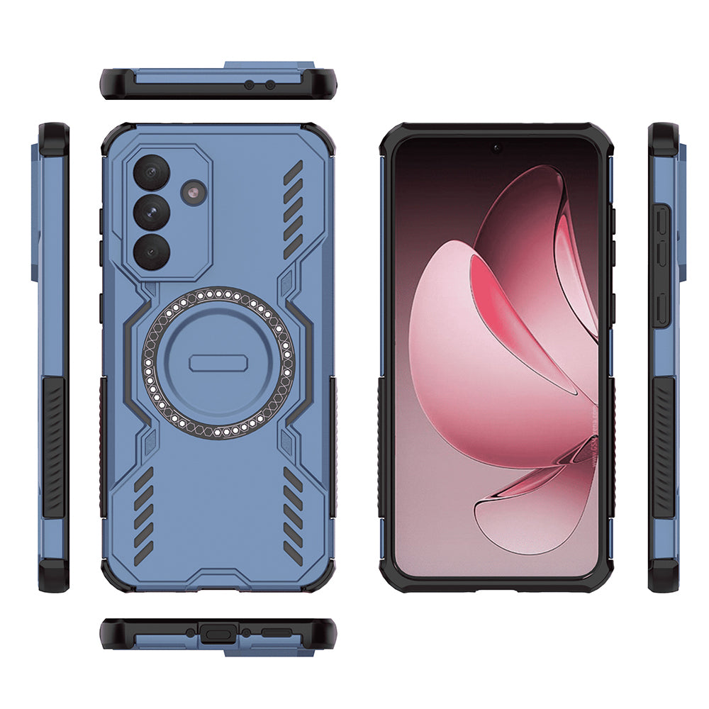 Coque MagSafe pour Samsung Galaxy A56 A566, Techsuit, ArmorMag, Bleue