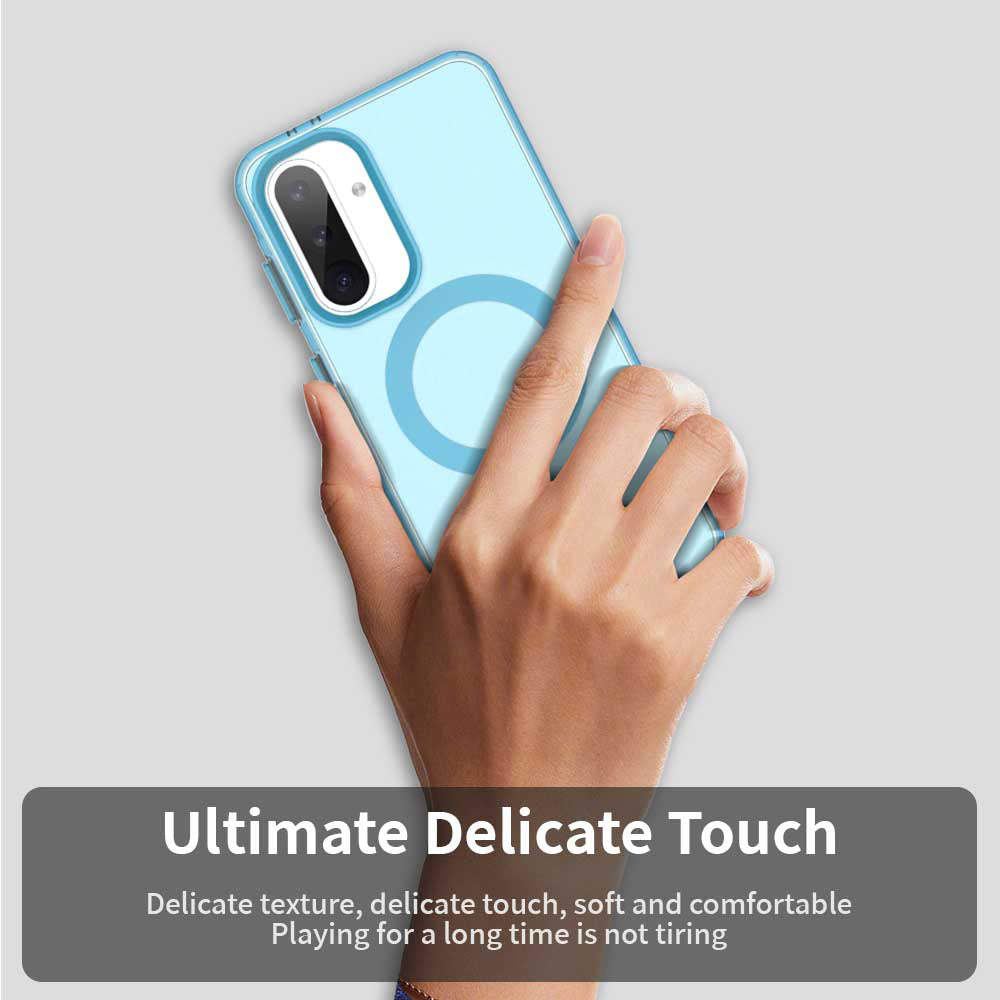Coque MagSafe pour Samsung Galaxy A56 A566, Techsuit, CandyCase, Bleue