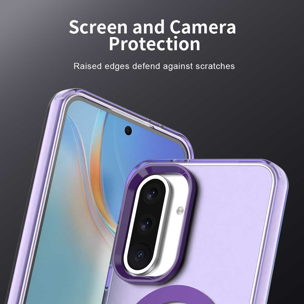Coque MagSafe pour Samsung Galaxy A56 A566, Techsuit, CandyCase, Violet
