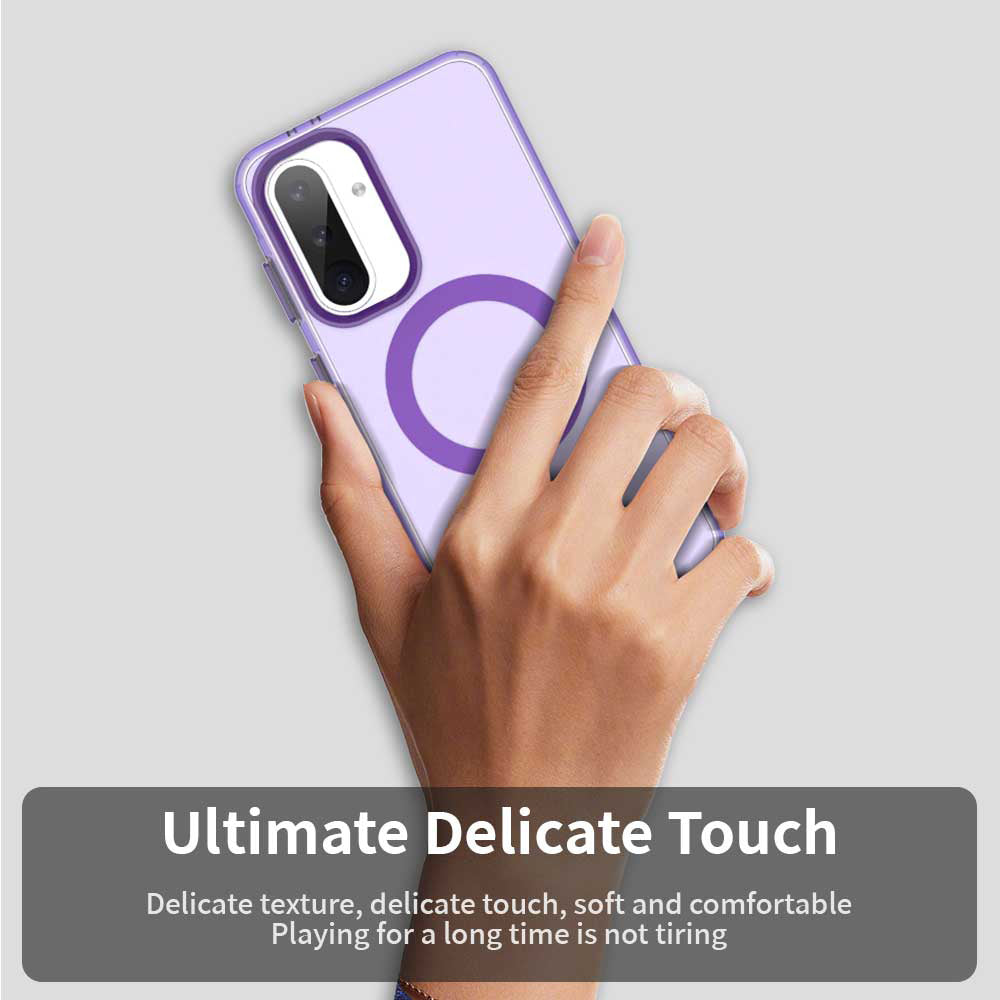 Coque MagSafe pour Samsung Galaxy A56 A566, Techsuit, CandyCase, Violet