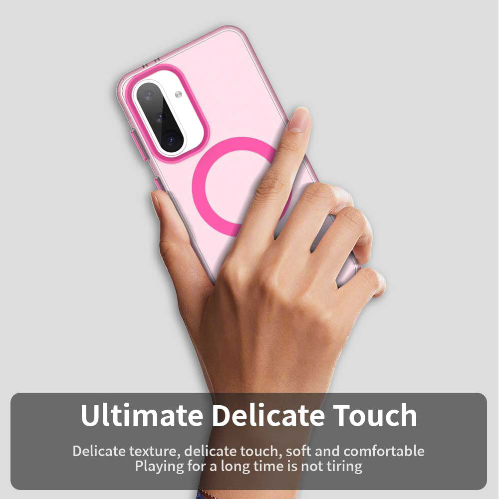 Coque MagSafe pour Samsung Galaxy A56 A566, Techsuit, CandyCase, Rose